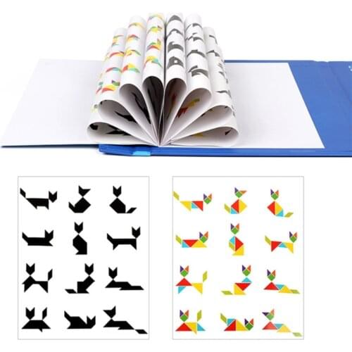 Colorful Montessori 3D Magnetic Jigsaw Puzzle for Activity Center Wooden Sticks Stimulation Tangram 3D Puzzle Kid’s Gift 69HE
