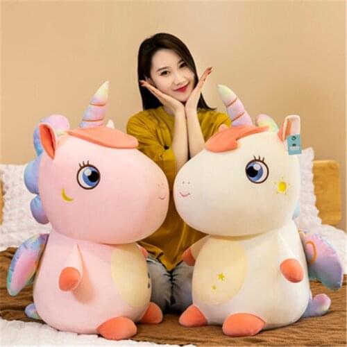 Unicorn Kawaii Plush Toys Hot Sale 40-60CM Unicorn Animal Cute Soft Pillow Stuffed Doll Toys For Girlfriend and Kids Gifts