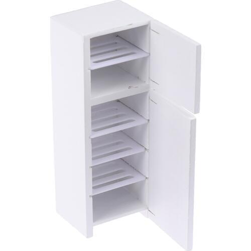 Mini 1:12 Dollhouse Furniture Mini Dollhouse Furniture Refrigerator Miniature Living Room Pretend Play Toy