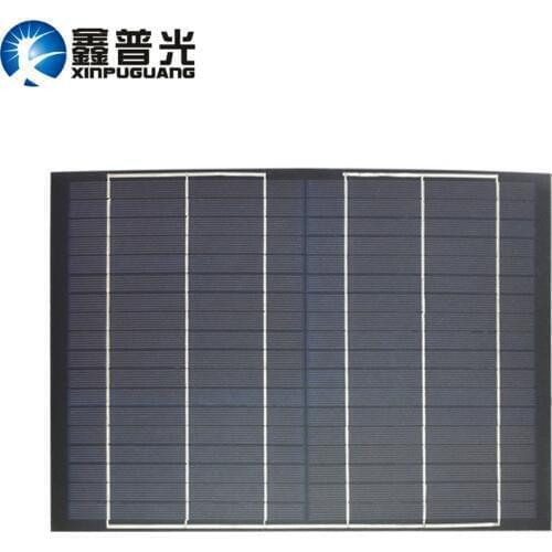 Xinpuguang 10W Solar Panel 18V Mini PET Polycrystalline PV Module Cell Charge for 12V Battery Light Beautiful Durable Portable