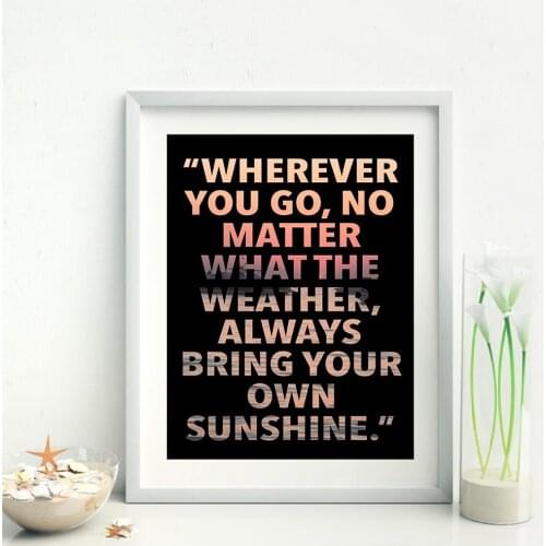 Fashion Quote Modern Abstract Flower Painting Canvas Modular Print Decoratie Woonkamer Wall Decoration