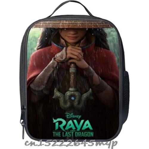 Fashion Raya and The Last Dragon Lunch Bags For Childrens School Lunchbags Women Travel Picnic Shoulder Bags Handbag