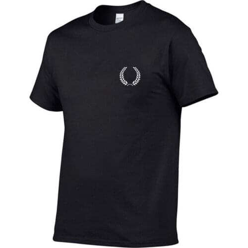 2021 new hot sale wheat ear logo printed cotton shirt 90s mens t-shirt spring fashion Harajuku high street casual short sleeve