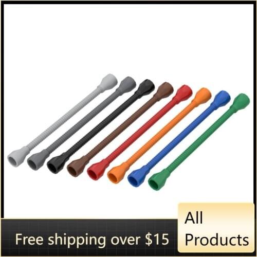 10PCS High-Tech Assemble Particle 64230 1X8.5 Ribbed Soft Rod 73590 Building Blocks Kit Part Idea DIY Toys For Children Gifts