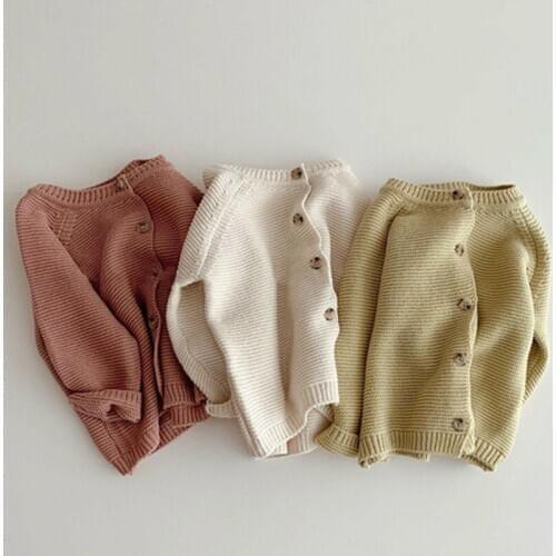 Autumn Kids Knitting Sweaters Newborn Baby Girls Boys Cardigan Baby Girl Sweater Knitting Jacket Coat Toddler Baby Girls Tops