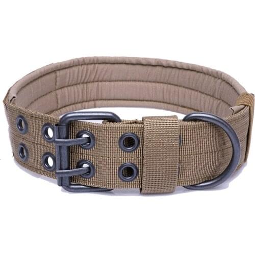 Wide Military Dog Collar Nylon Tactical Dogs Collar Pet Collars With Patch for Large Dog German Shepard Pitbull Training