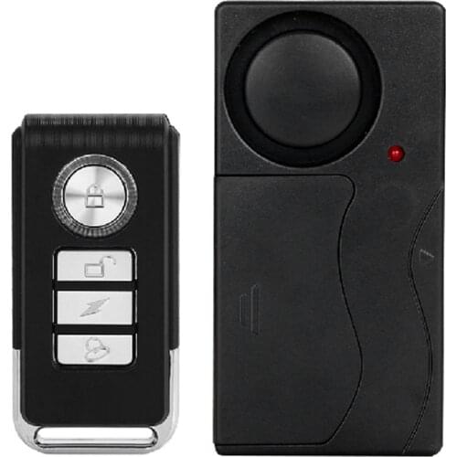 110dB Bike Alarm Wireless Vibration Motion Sensor Motorcycle Bicycle Security Sensors Bike Alarm with Remote