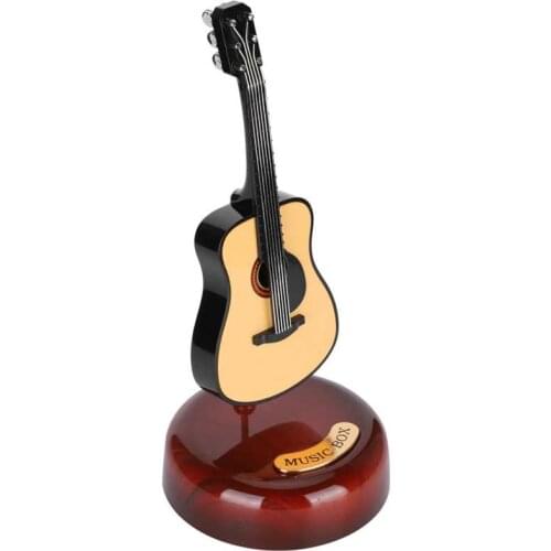 Violin Rotating Music Box Miniature Figurines Home Decoration Accessories Mini Home Decoration Musical Instrument Ornaments