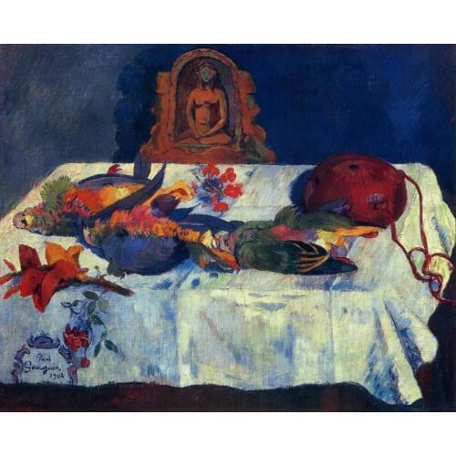 High quality Oil painting Canvas Reproductions Still Life with Parrots (1902) by Paul Gauguin hand painted