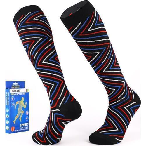 Findcool Graduate Compression Stockings Knee High Socks for Varicose Veins Leg Relief Pain