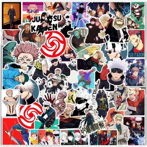 10/50PCS Anime Cartoon Jujutsu Kaisen Girl Funny Toy Sticker Doodle Sticker Notebook Boy Decoration Cute Kawaii Computer Gift