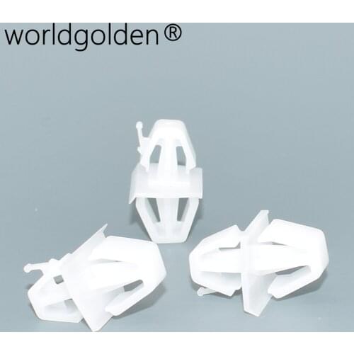 Worldgolden 10pcs auto fasteners Side Sill & Windowsill Trim Retaining Clip for VOLVO 30808521