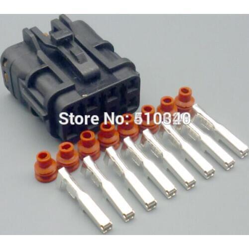 100set 8 hole female plastic parts car connector car connector with terminal