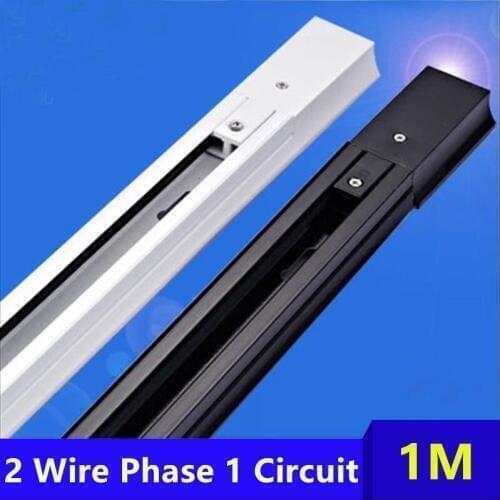 2 Wire Phase 1 Circuit 6m LED track rail 6pcs 12W track Light Cold White 4pcs "I" Connector 1pcs''L'' Connector