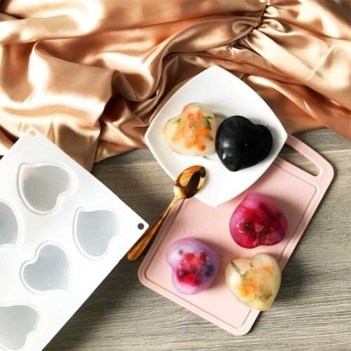 8 Cell Love Heart Reusbale Silicone Soap Mold for Decorative Soap Making DIY Home Craft Soap Baking Tools