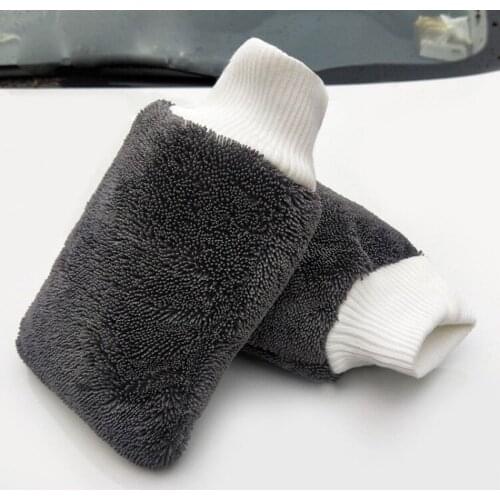 Car Wash Microfiber Braid Cloth Gloves Thick Cleaning Mitt Wax Detailing Brush Auto Care Car Detailing Tools Cleaning Supplies
