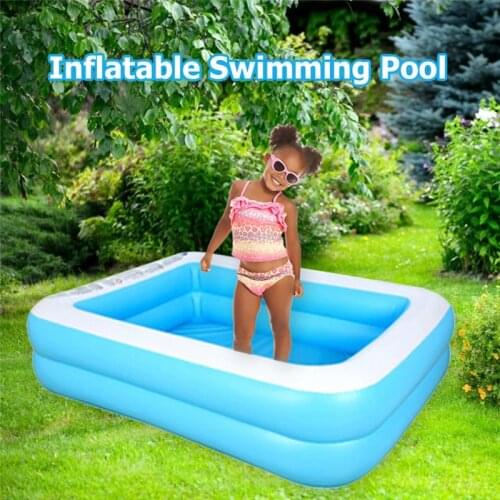 Swimming pool 4-layer heightened family pool 2-meter pool childrens rectangular PVC inflatable