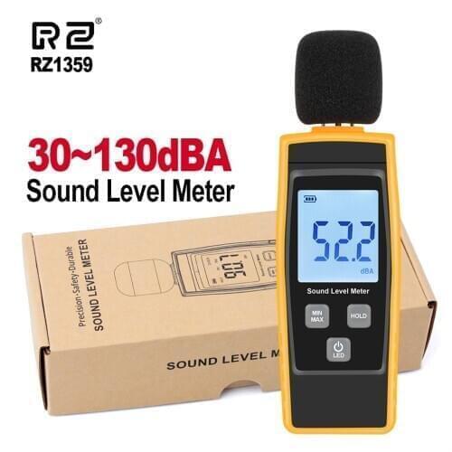 RZ Sound Level Meters Digital Sound Level Meter Sonometros Noise Audio Level Meter 30-130dB Decibels GM1359 Mini Sound Meter