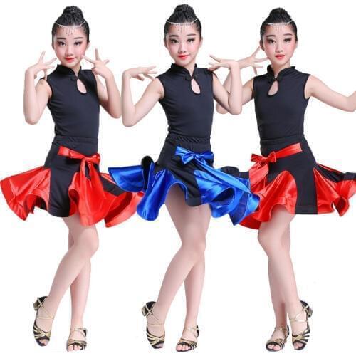Latin Dance Kids Costume Competition Dress for Dancing Salsa/Ballroom/Tango/Cha Adult Baby Girl Stage Performance Dresses