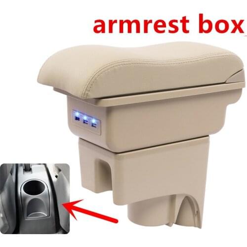 For Nissan Livina armrest box central Store content Storage livina x gear box with cup holder ashtray USB interface 2006-2017