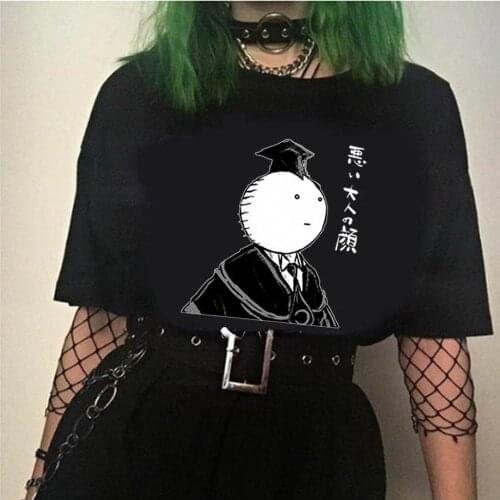 Assassination Classroom Korosensei Anime T Shirt Women Short Sleeve T-shirt Graphic Tees
