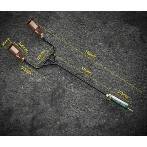 50mm Double switch Double head Liquefied gas burner gas gun butane gas barbecue household waterproof high temperature