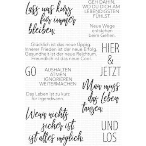 German Words Transparent Clear Silicone Stamp/Seal for DIY scrapbooking/photo album Decorative clear stamp ST0315