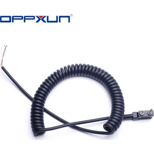 Hot DIY K Head Walkie Talkie Speaker Cable For Baofeng UV5R Kenwood TK-240 Linton Hand 2 Pin 4 Wire Mic Microphone Speaker Line