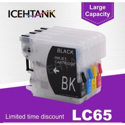 ICEHTANK Printer Ink Cartridges Refillable For Brother LC 11 16 38 61 67 980 990 1100 65 XL DCP 375CW 385C 390CN 395CN 535CN