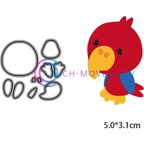 CH Red Woodpecker Metal cutting dies stencil Greeting Card Decoration DIY Scrapbooking Scrapbook Paper Photo Album