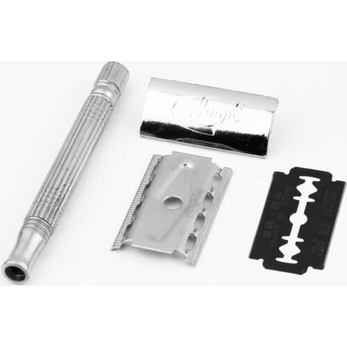 New Durable Men Shaver Comfortable Shaving Razors Old Style Double Edge Blade Shaving Machine Portable Home Appliances