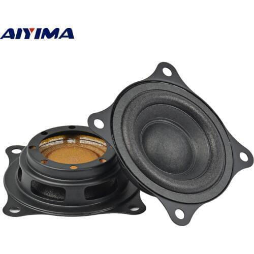 AIYIMA 2Pcs 2/2.2Inch Audio Speaker Altavoz Portatil Passive Radiator Auxiliary Bass Boost Column Speakers For Music Center