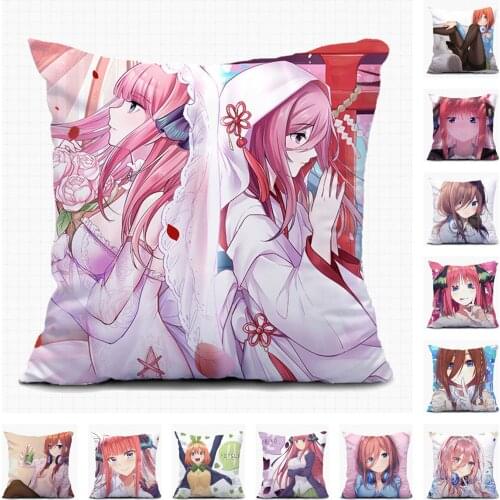 Anime The Quintessential Quintuplets Home Textile Christmas Sofa Pillow Case Custom Decorative Cushion Covers Pillowcase A16