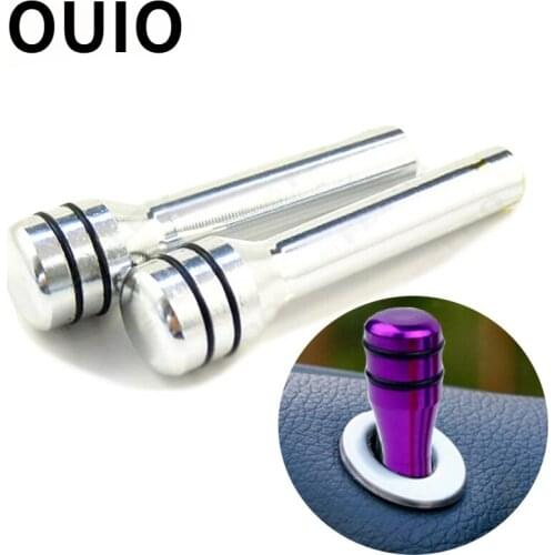 2X Aluminum Alloy Car Interior Door Lock Knob Pull Pins For Peugeot 206 308 207 407 Nissan Juke X-Trail Hyundai I30 Accent Creta