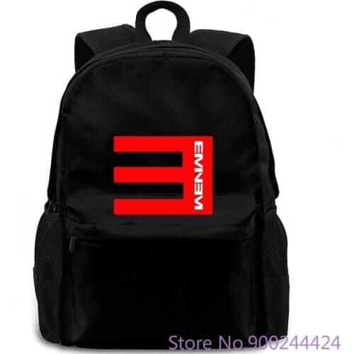 New Eminem Recovery Rapper Logo Mens Black Size S-3XL Sleeve Summer Men backpack