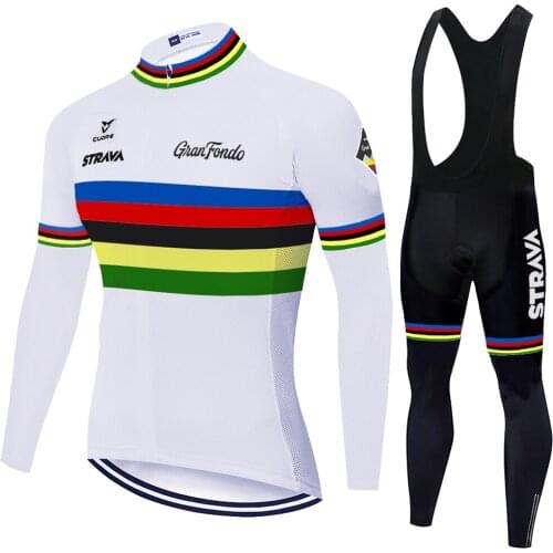 Cycling Jersey 2021 Strava Long summer spring Wear Bicycle MTB Bike clothing Maillot Ropa Ciclismo Hombre 20D GEL pad