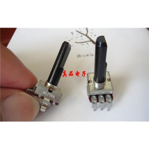 [VK] ALPHA B103 imported Taiwan square B10K with stand power amplifier audio volume potentiometer handle length 22MM switch