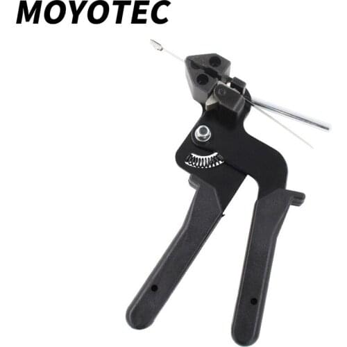 MOYOTEC High Quality Cable Tie Gun For Stainless Steel Cable Tie Hand Cable Tie Fastening Tool Cable Tie Tensioning Tool Black