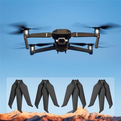 1/2/4 Pairs Nylon Fiber Low-Noise Propellers Three-Blade Props Blade for DJI Mavic 2 Pro Zoom Drone Accessories