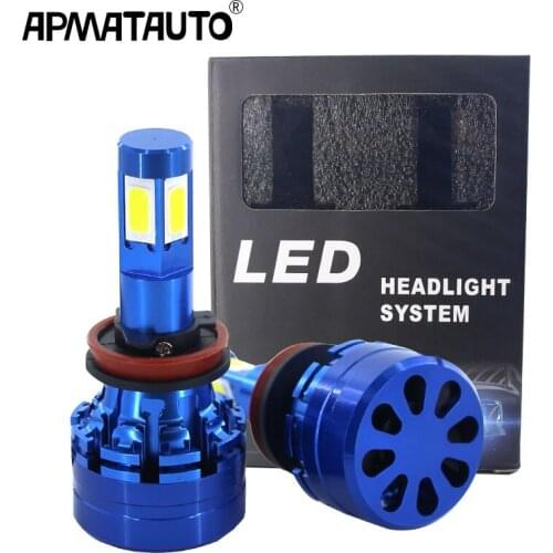 1Set Car Headlight H7 LED H4 LED H8 H9 H11 H16(JP) 9006 HB4 9005 HB3 45W 6000LM 6000K 12V 24V Auto Headlamp COB Fog Light Bulb