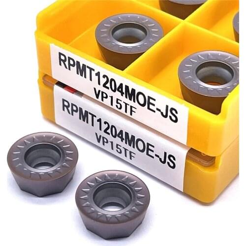 10PCS RPMT1204MOE(R6)JS VP15TF Carbide Inserts For Cnc Lathe Turning Tool High 1ualitY