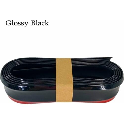 2.5M Car Bumper Protector Rubber Car Bumper Lip Stickers Side Skirt Rubber Protective Strip For Car Accessories Decoration