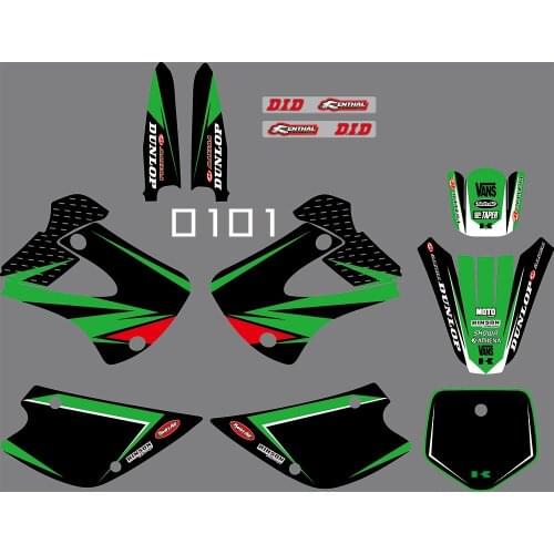 3M 0101 motorcycle Team Graphics Decal Stiker Kits for Kawasaki KX85-100 1998-2013 dirt bike sticker for Kawasaki KX85