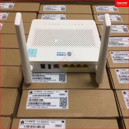 4pcs/Lot HS8546V5 HW original english version GPON ONU with 4GE port+tel+ 2.4G&5G Dual band Wifi Without Power Adapter Modem