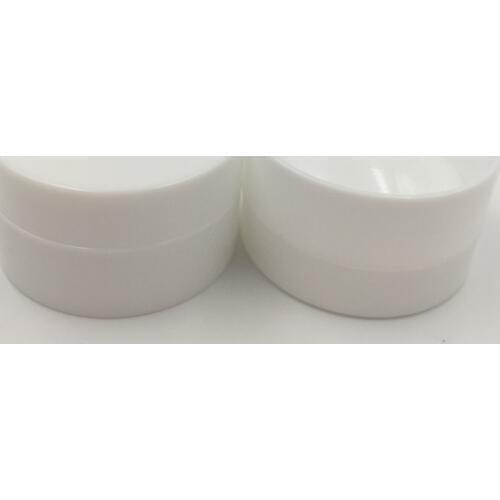 Free Shipping 50pcs 3ml 3g PP Empty White Jar with Concave Bottom bottle Plastic Cosmetic Cream Jars