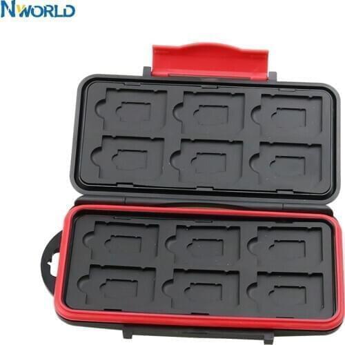 Memory Card Case Water Resistant Holder Supper Tough SD Card Holder Micro sd Case Cards Box Wallet For ds Games 12pcs SD/TF