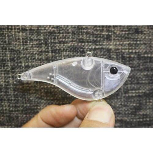 GYFISHING 15 Pcs Unpainted Quality New Fishing Sinking Lipless VIB Traps Hard Lure Body