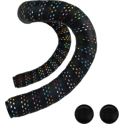 Bicycle Handlebar Tape Road Bike Grip Cycling Accessories Fixie Gear Strap PU EVA Wrap Perforated Non-Slip Handle Bar Belt