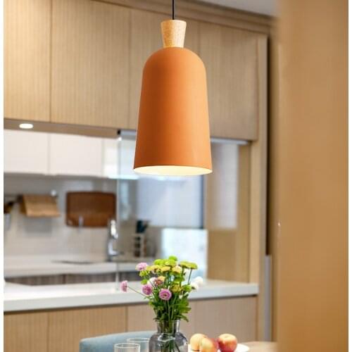 Nordic Aluminum Chandelier Modern Minimalist Dining Room Lamp Bedroom Bar Table Coffee Shop Solid Single Head Pendant Lights