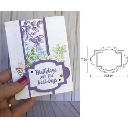 Metal Cutting Dies Stencil photo frame diy Scrapbooking Album Card Paper Embossing Craft die cut mold